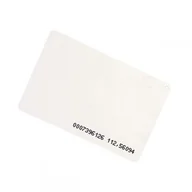 Kontrola dostępu - SCOT Karta RFID 125kHz 0,8mm z numerem 13 cyfr (10H13D+W24A), biała, laminowana - miniaturka - grafika 1