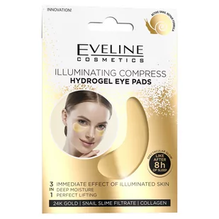 Eveline Cosmetics Hyaluron Treatment 8w1 rozświetlające hydrożelowe płatki pod oczy 2szt - Kosmetyki pod oczy - miniaturka - grafika 1