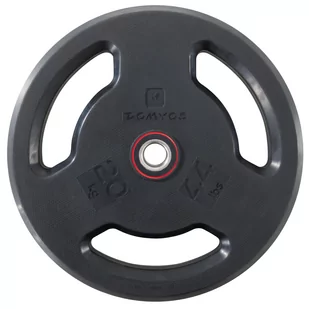 Talerz do treningu siłowego Corenght z kauczukową powłoką 28 mm / 20 kg - Obciążenia - miniaturka - grafika 1