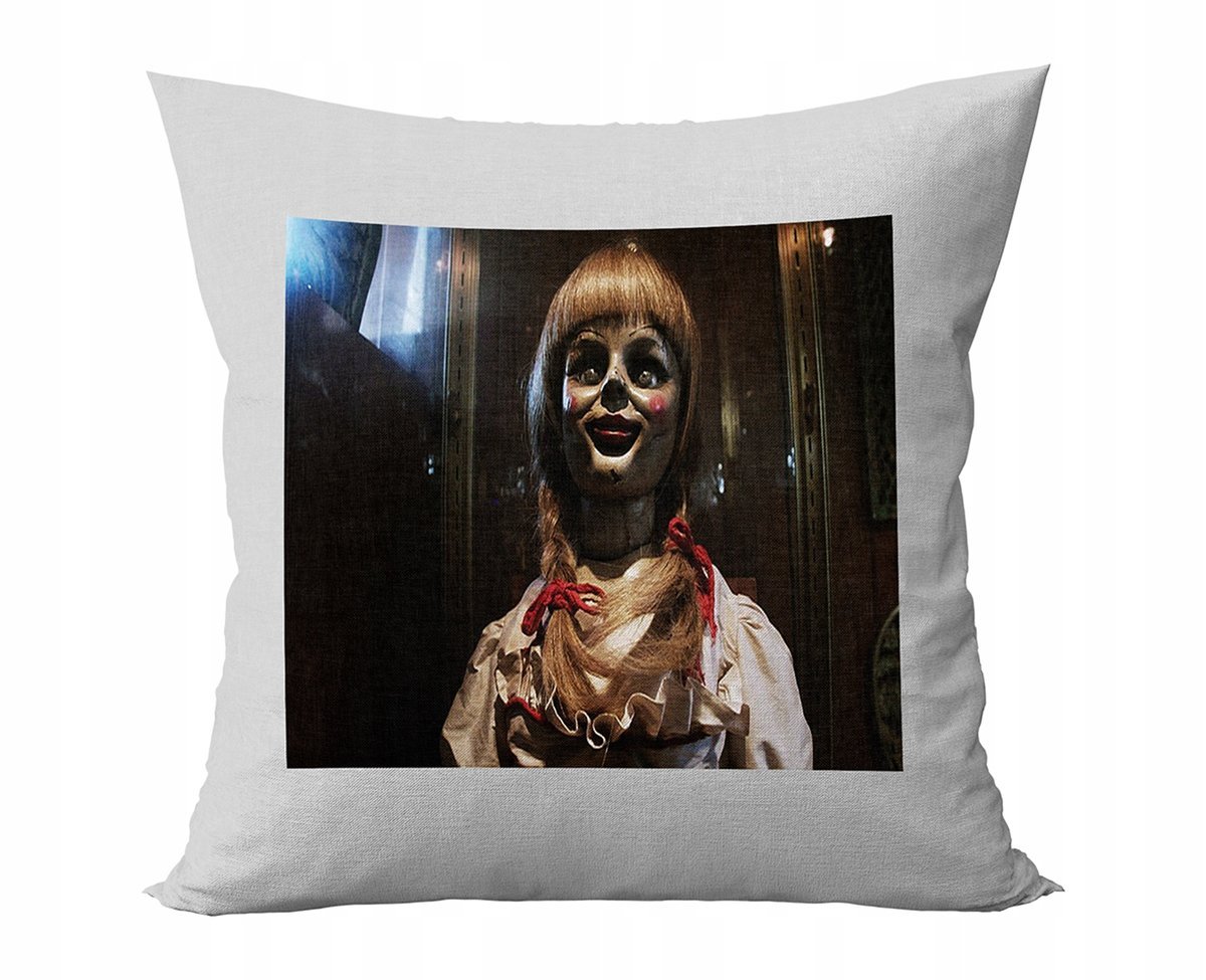 PODUSZKA PERSONALIZOWANA ANNABELLE FILMY POMYSŁ NA PREZENT GRAFIKI