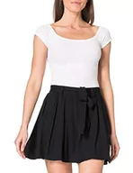 Spódnice - ONLY Damska spódnica Onlnova Life Jasmin Skirt Solid Wvn, czarny, S - miniaturka - grafika 1