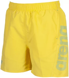 Kąpielówki męskie - Arena fundamentals logo boxer yellow star/turquoise xl - grafika 1