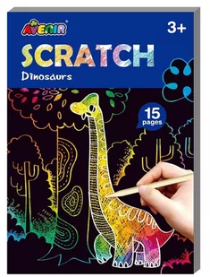 Mini książki z wydrapywankami, Dinozaury - Zabawki kreatywne - miniaturka - grafika 1