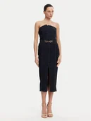 Sukienki - Fracomina Sukienka jeansowa FR25SD4010D46093 Granatowy Slim Fit - miniaturka - grafika 1