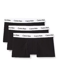 Spodenki damskie - Calvin Klein 3P Low Rise Trunk Bokserki (szorty) Mężczyźni, Czarny, S - grafika 1