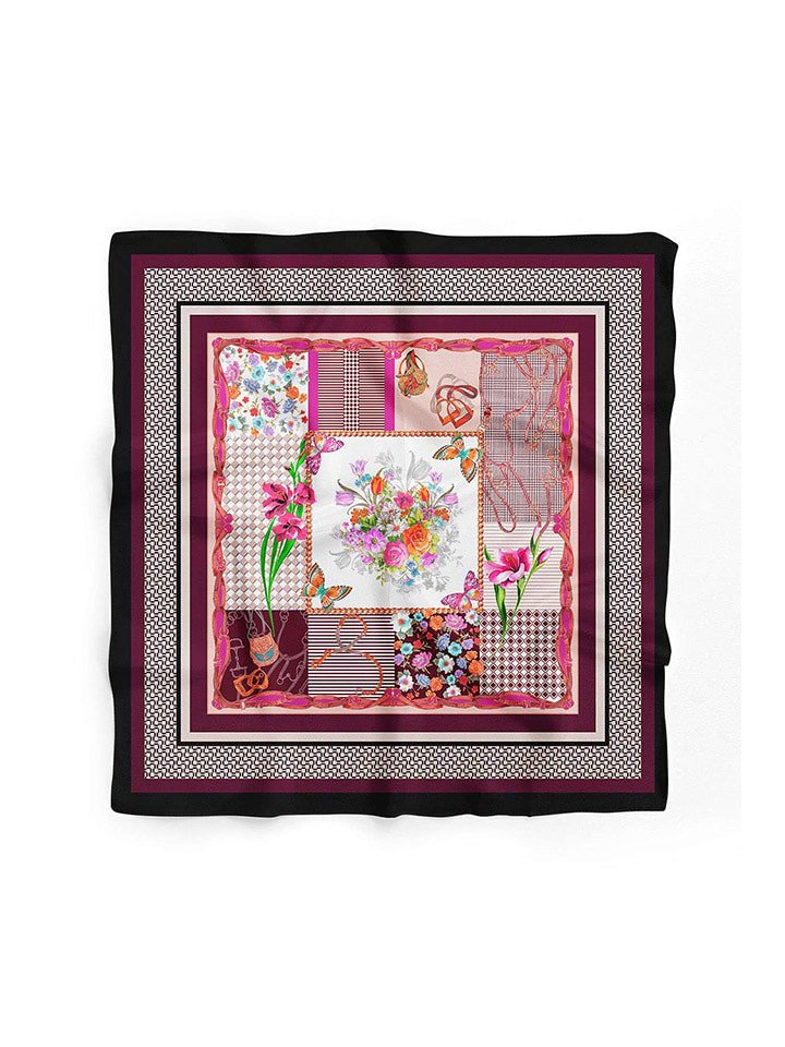 Lucky Bees Chusta w kolorze jasnoróżowo-fioletowym - 55 x 55 cm