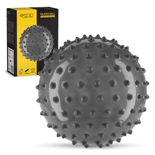 4Fizjo, piłka rehabilitacyjna z kolcami, 20 cm, czarna, 1 sztuka - Akcesoria medycyny naturalnej - miniaturka - grafika 1