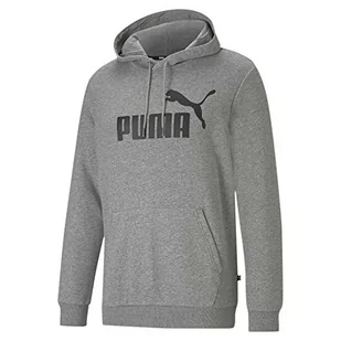 Puma Męska bluza z kapturem Ess Big Logo Tr Sweat Szary Średni szary wrzos L 586688 - Bluzy męskie - miniaturka - grafika 1