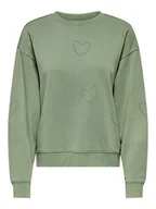 Bluzy damskie - ONLY Bluza w kolorze zielonym - miniaturka - grafika 1