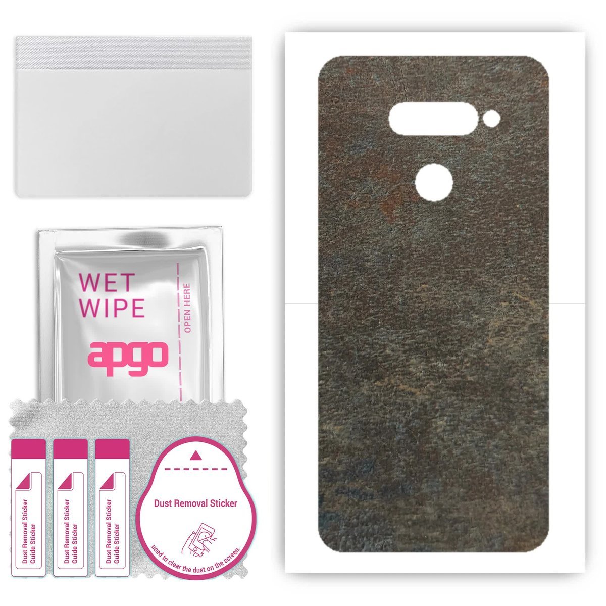 Folia naklejka skórka strukturalna na TYŁ do LG K50S - Kamień Księżycowy - apgo SKINS