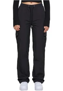 Urban Classics Damskie spodnie cargo z nylonu, czarny, 4XL - Spodnie damskie - miniaturka - grafika 1