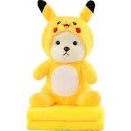 Maskotki i pluszaki - Miś Pokémon z Kocykiem - Maskotka 45 cm z Kocykiem 160x110 cm - miniaturka - grafika 1