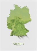 Plakaty - Niemcy, mapa - plakat 42x59,4 cm - miniaturka - grafika 1