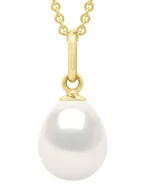 Wisiorki - Pearl Addict Złota zawieszka z perłą - miniaturka - grafika 1