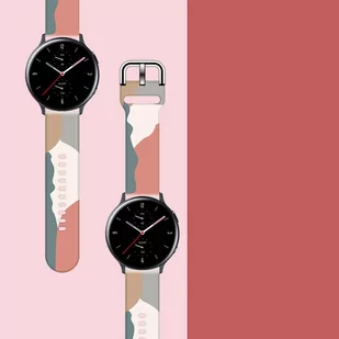 Strap Moro opaska do Samsung Galaxy Watch 42mm silikonowy pasek bransoletka do zegarka wzór 15 - Etui i futerały do telefonów - miniaturka - grafika 2