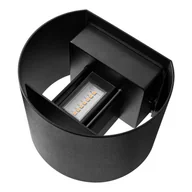 Lampy ogrodowe - Nordlux Kinkiet zewnętrzny LED Milda, czarny, góra/dół, aluminium - miniaturka - grafika 1
