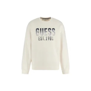 Męska Bluza GUESS BEAU CN SWEATSHIRT M4RQ08KBK32-G018 – Biały - Bluzy męskie - miniaturka - grafika 1