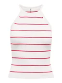 Koszulki i topy damskie - ONLY Top "Gemma" w kolorze biało-różowym - miniaturka - grafika 1