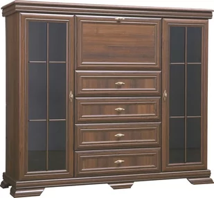 Kora Samoa KK7 - komoda wysoka ze szkłem - Komody - miniaturka - grafika 1