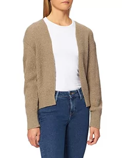 JACK & JONES Damska kurtka Jjxx Jxnadia Ls Fluffy Cardigan Knit Noos z dzianiny, beż, S - Kurtki damskie - miniaturka - grafika 1