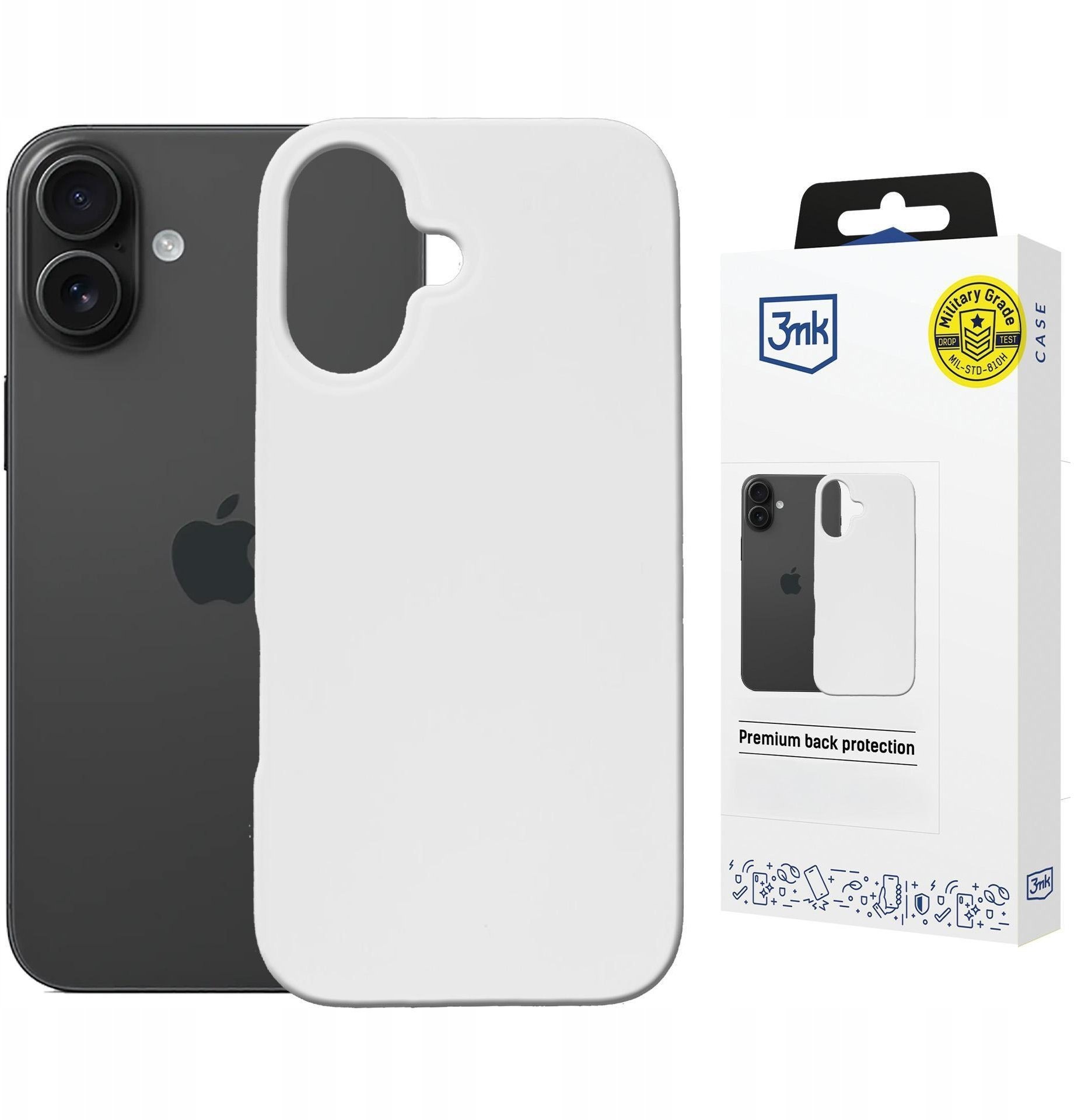 3MK Apple iPhone 16 - 3mk Hardy Mellow MagCase White