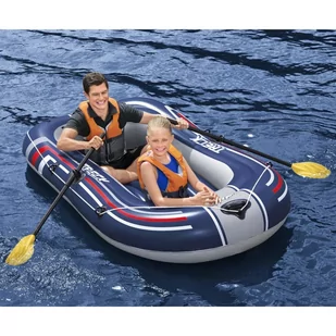 shumee Bestway Ponton nadmuchiwany Hydro Force z wiosłami i pompką niebieski - Materace dmuchane i koła do pływania - miniaturka - grafika 1