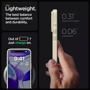 Etui Spigen Thin Fit do Apple iPhone 15 Pro Mute Beige - Pozostałe akcesoria do telefonów - miniaturka - grafika 14