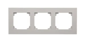Kontakt Simon Ramka potrójna LINE Simon 55 - aluminium mat - Klawisze i ramki - miniaturka - grafika 1