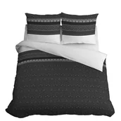 Pościel - Pościel satynowa 200x220 4823a szara elegancka - miniaturka - grafika 1