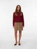 Spódnice - Vero Moda Spódnica sztruksowa w kolorze beżowym - miniaturka - grafika 1