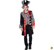 Płaszcze męskie - PartyXPeople Pierrot kostium męski płaszcz czarno-biało-czerwony 119224-54 - miniaturka - grafika 1