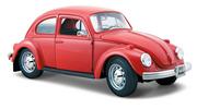 Kolekcjonerskie modele pojazdów - Maisto, model kolekcjonerski Volkswagen Beetle Czerwony 1/24 - miniaturka - grafika 1