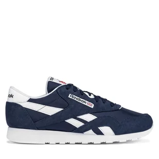 Sneakersy Reebok CLASSIC NYLON 100009276 Granatowy - Sneakersy męskie - miniaturka - grafika 1