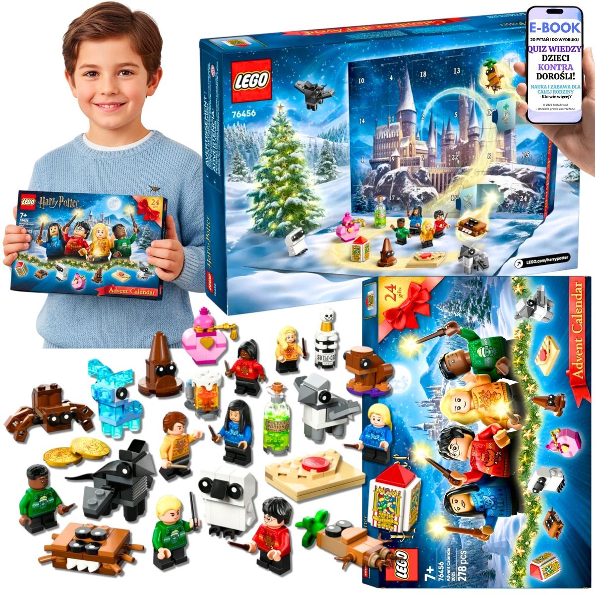 LEGO KALENDARZ ADWENTOWY Dla Dzieci HARRY POTTER 2025 PREZENT DLA Wnuczka Syna Chłopca Na Adwent Święta + EBOOK-2