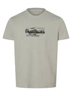 Pepe Jeans Koszulka męska - Castle Mężczyźni Bawełna zielony nadruk, M - Koszulki męskie - miniaturka - grafika 1