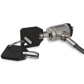 Kontrola dostępu - StarTech LTLOCKKEY zapięcie do kabli Czarny, Srebrny 2 m - miniaturka - grafika 1