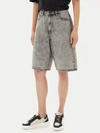 Spodenki damskie - Volcom Szorty jeansowe Beeggy B2012504 Szary Baggy Fit - miniaturka - grafika 1