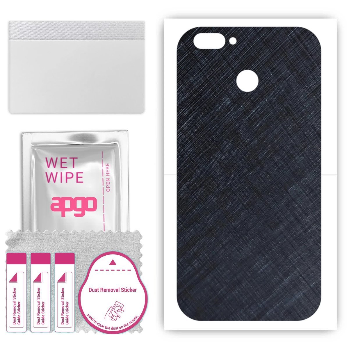 Folia naklejka skórka strukturalna na TYŁ do Oukitel U22 - Tytan Niebieski - apgo SKINS