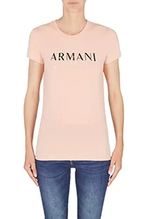 Armani Exchange Koszulka damska Sustainable, Slim Fit, Bold and Italics z nadrukiem logo, Bloom, Extra Small, Bloom, XS - Koszulki i topy damskie - miniaturka - grafika 1