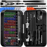 Śrubokręty - Zestaw Narzędzi Precyzyjnych Xxl Bity Śrubokręty Wkrętaki 132 Elementy Etui - miniaturka - grafika 1