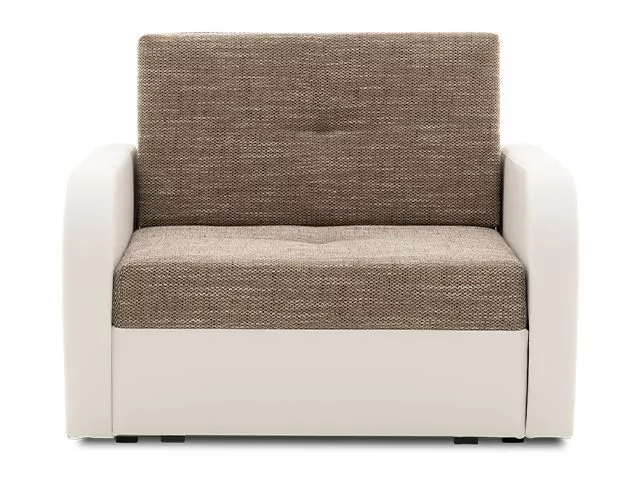 Fotel rozkładany do salonu, Faso, 103x100x82 cm, cappuccino, biały