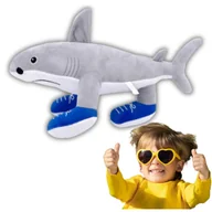 Maskotki i pluszaki - Maskotka Tralalero Tralala rekin w butach Bainrot szary 40 cm pluszak tung - miniaturka - grafika 1