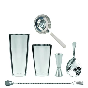Set barmański stalowy kod: BPR-101 - Pozostałe akcesoria barmańskie - miniaturka - grafika 1