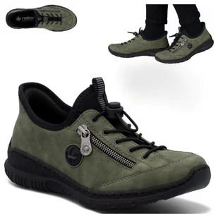 Rieker Sneakersy Damskie Sportowe Wygodne Półbuty Wsuwane Jesienne 39 - Półbuty damskie - miniaturka - grafika 1