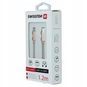 Kable USB - Kabel Swissten Typ C - Typ C Usb 1.2M Gold - miniaturka - grafika 1
