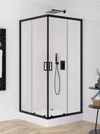 Kabiny prysznicowe - Czarna kabina prysznicowa kwadratowa 90x90 K-3565 Suvia New Trendy - miniaturka - grafika 1