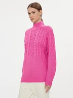 Swetry damskie - Silvian Heach Sweter GPA23251LU Różowy Regular Fit - miniaturka - grafika 1