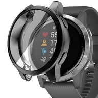 Akcesoria do smartwatchy - Etui Metalic Garmin Venu 2S / Vivoactive 4S Czarne - miniaturka - grafika 1