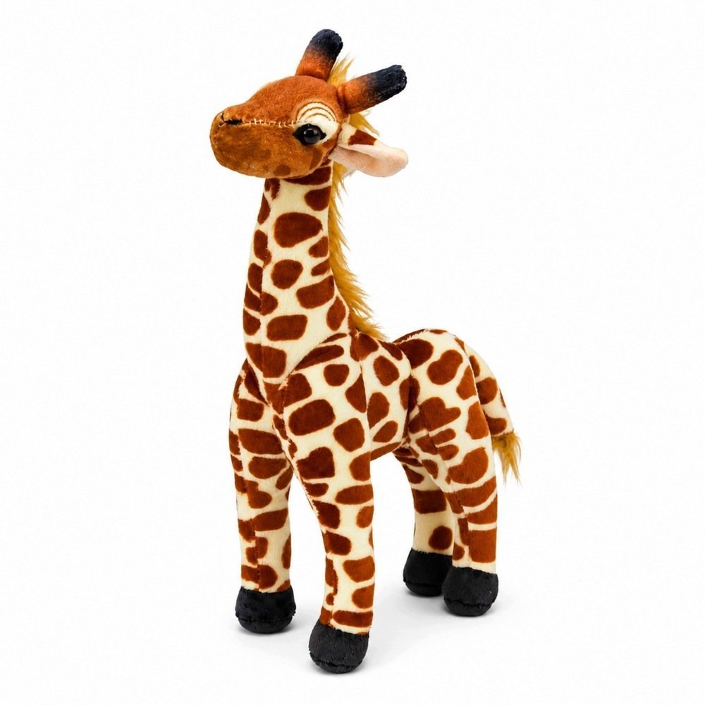 LeanToys Pluszowa Żyrafa Maskotka Miękka Przytulanka Zabawka 30 cm
