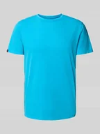 Koszulki męskie - T-shirt z detalem z logo - miniaturka - grafika 1